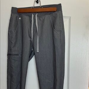XS Figs gray Zamora Jogger scrub pants